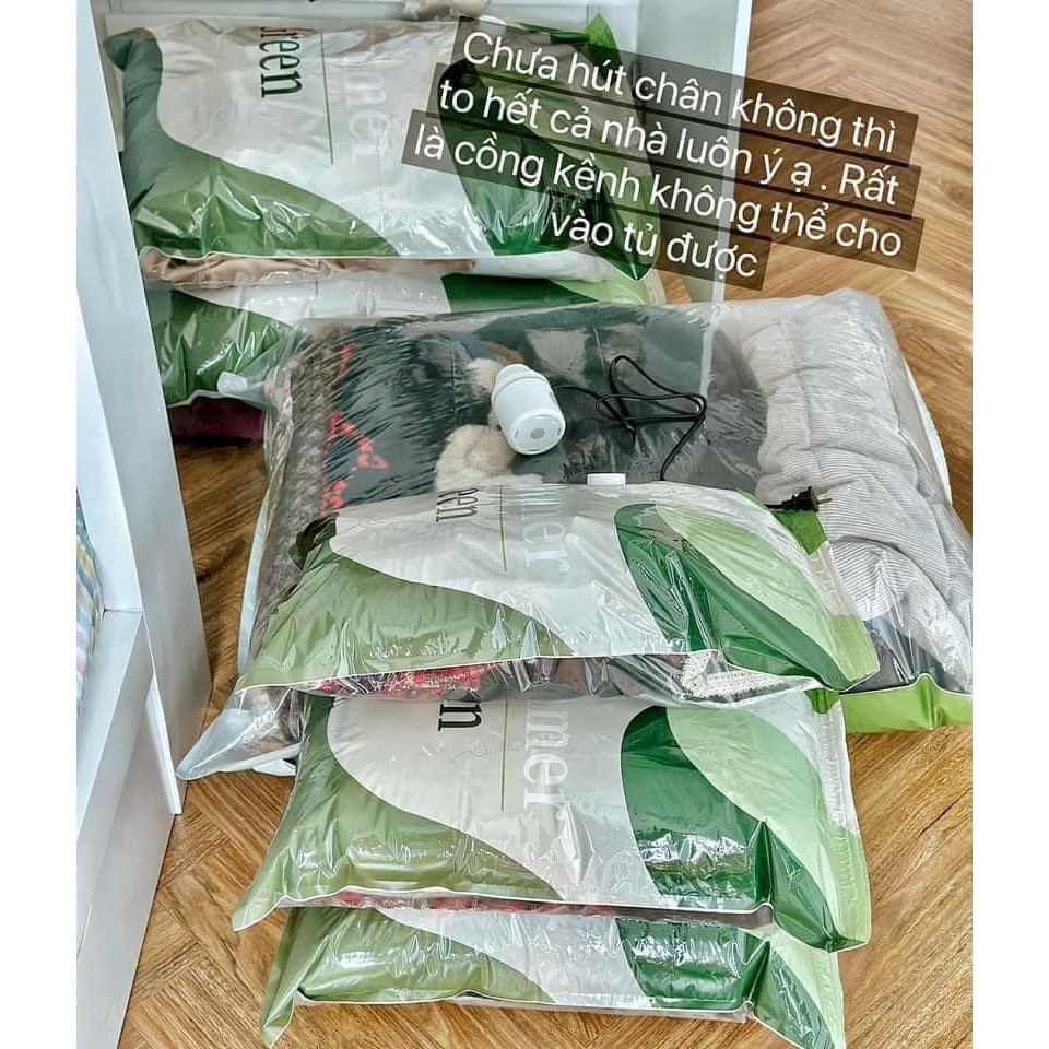 SET TÚI HÚT CHÂN KHÔNG ĐỰNG CHĂN MÀN - QUẦN ÁO kèm bơm điện