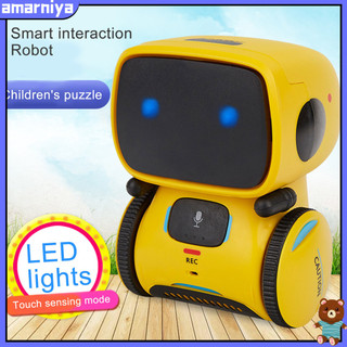 Robot đồ chơi thông minh có đèn LED điều khiển bằng giọng nói thân thiện với môi trường cho trẻ em
