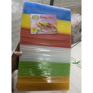 1 Túi ống hút nước mía phi 6 màu