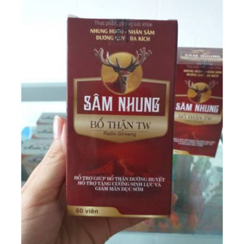 Sâm nhung bổ thận TW giúp hỗ trợ giảm đau lưng mỏi gối, tiểu nhiều lần, tăng cường sinh lí