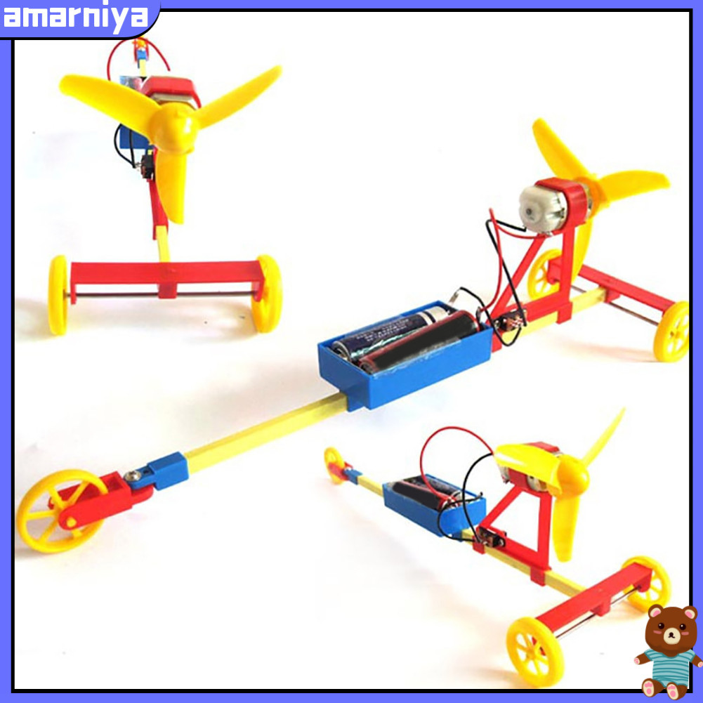 Amarniya Kids DIY Assembly Model F1 Air Paddle Điện Đua Xe Dụng Cụ Giảng Dạy Đồ Chơi