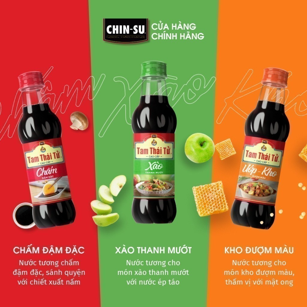 Nước Tương Tam Thái Tử Cao Cấp Chấm Chai 500ml