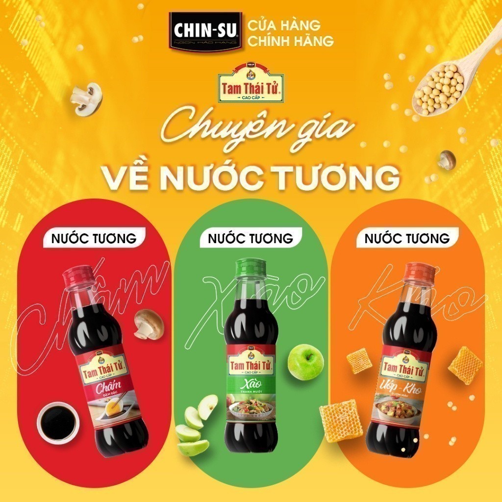 Nước Tương Tam Thái Tử Cao Cấp Chấm Chai 500ml