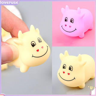 Set 3 Đồ Chơi Bóp Tay Hình Bò Sữa Dễ Thương Giúp Giảm Căng Thẳng