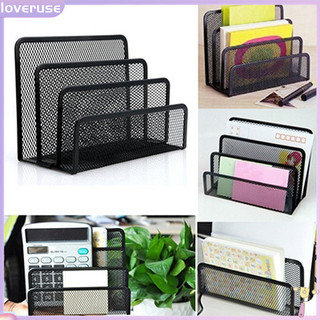 Kệ hồ sơ chữ nhật 3 ngăn lưới để bàn tiện dụng