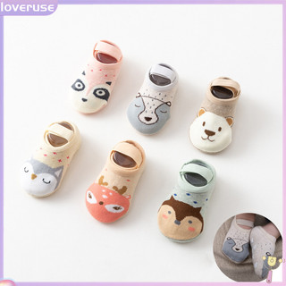 Vớ bông mềm chống trượt hình thú dễ thương cho bé sơ sinh