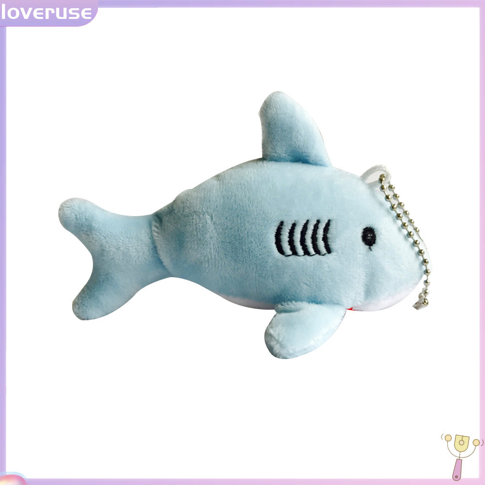 Móc khóa hình con cá mập dễ thương chiều dài 12 cm