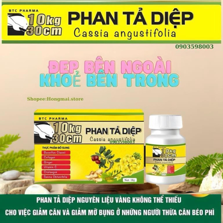 Xổ Mỡ Giảm Cân PHAN TẢ DIỆP - xổ mỡ vành ruột -Giảm 5-10kg dành cho cơ địa khó giảm Kèm Thẻ Bảo Hành (Hàng chính hãng )