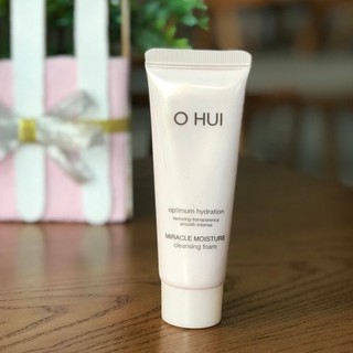 Tuýp sữa rửa mặt ohui hồng 40ml miracle moisture cleansing foam cấp ẩm cho da mịn màng