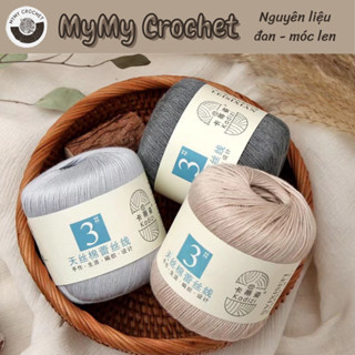 Len Susan's Family 3, sợi Lace cao cấp chuyên móc đồ mùa hè, thú bông mini,...