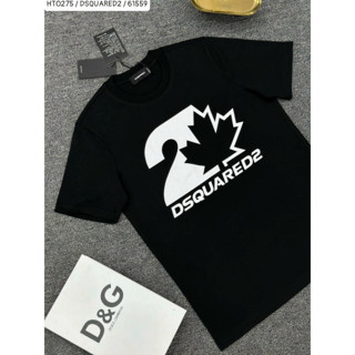  Áo phông DSQ nam nữ in hình lá phong Dsq2 .Áo Thun Nam Nữ Unisex 2 màu đen trắng Phong cách boy phố basic 2024 