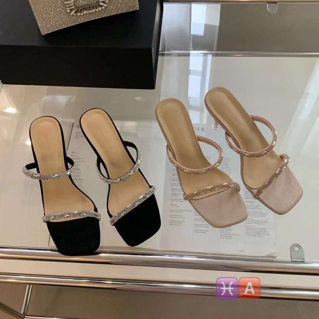Guốc quai đá dáng mới 7cm size 35-39 fullbox