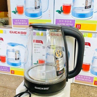 Ấm siêu tốc thủy tinh 2 lít , bình đun nước siêu tốc trong suốt , ấm đun nước pha trà có đèn