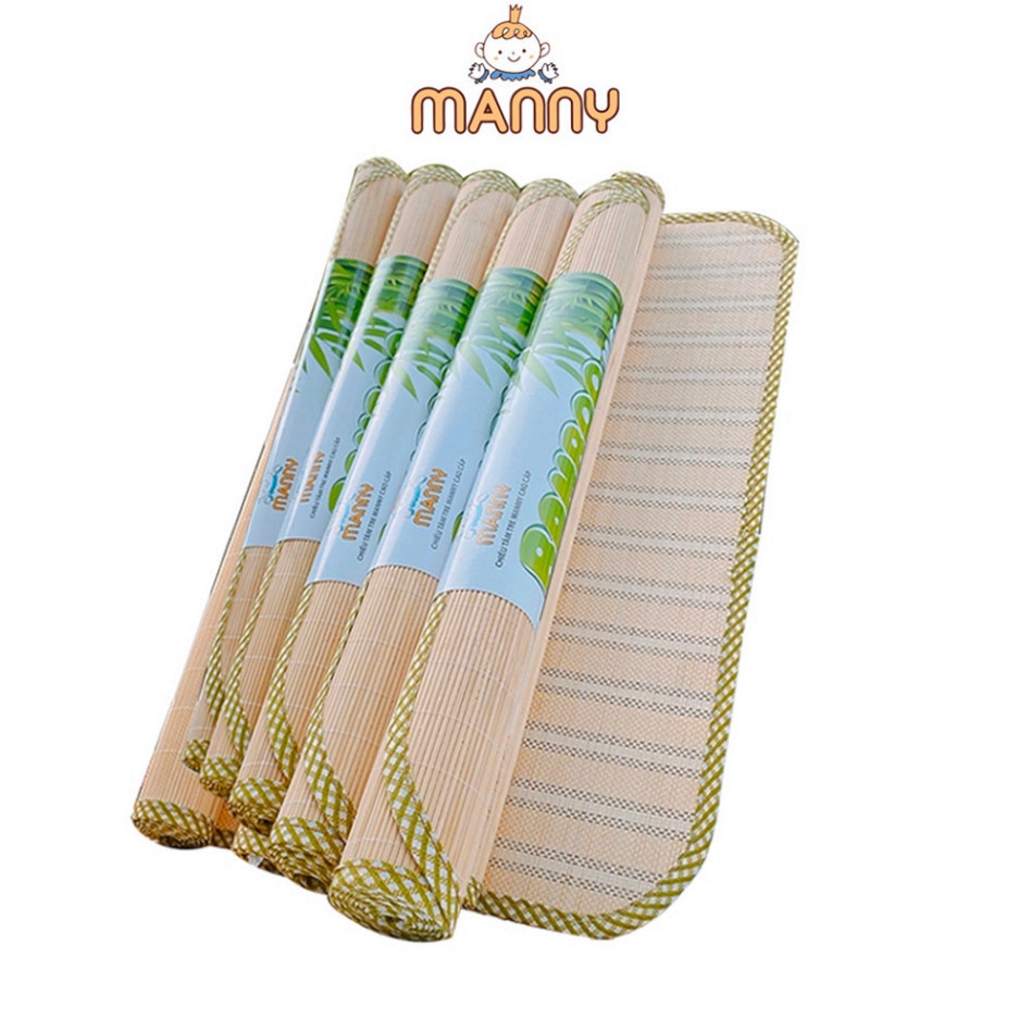 Chiếu Tre Bamboo Manny Cho Trẻ Sơ Sinh Thoáng Mát, Thấm Và Thoát Mồ Hôi Cực tốt