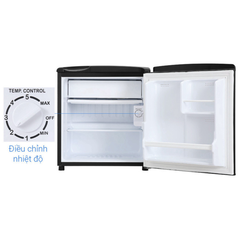 [ chính hãng] sale 15% ☑️ [AQR-D59FA(BS)] Tủ lạnh Mini Aqua 50 lít nhỏ gọn màu đen DMBH2403-02517 - Hàng Chính Hãng chín
