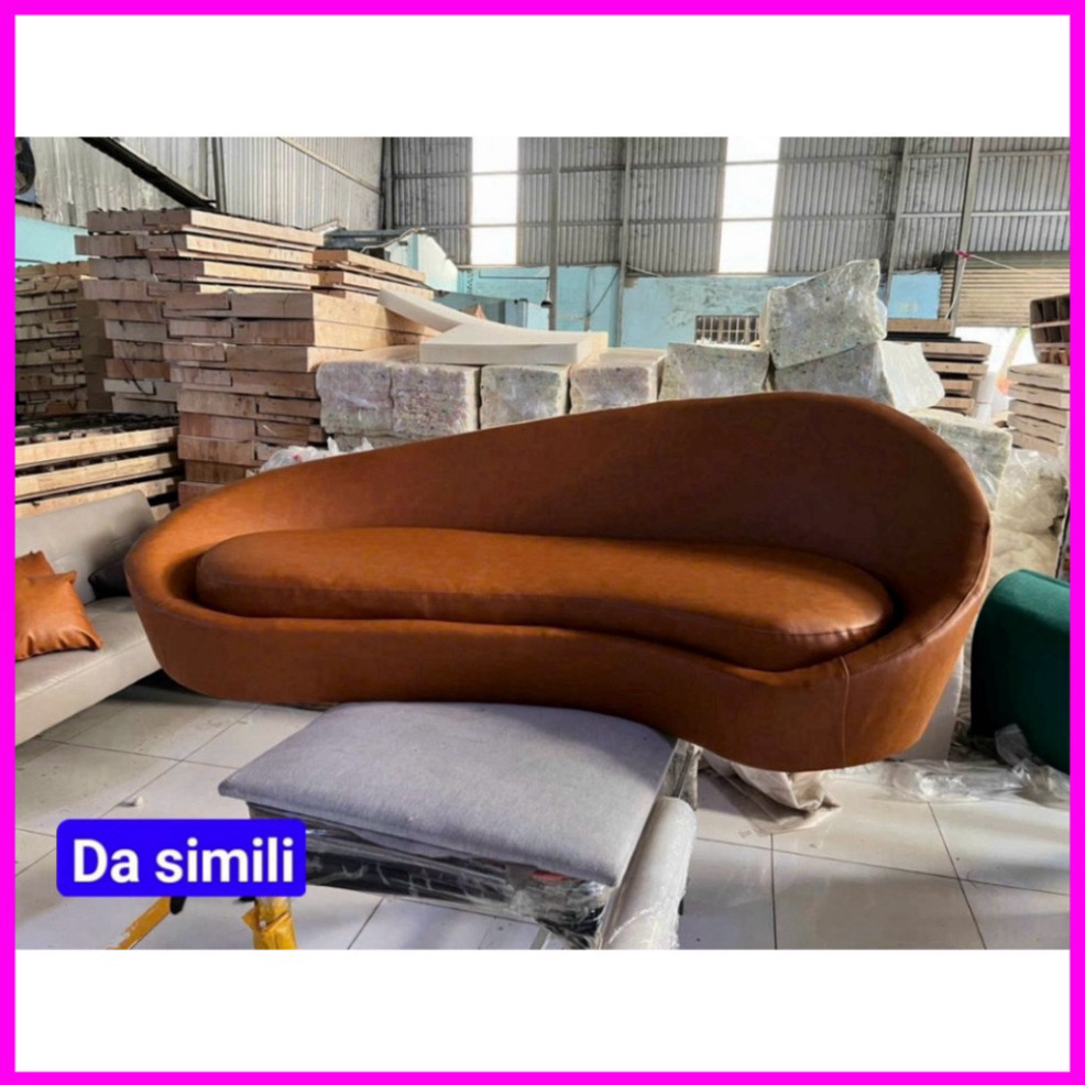 Ghế sofa cong 1m70, sofa hạt đậu - ghế đặt phòng spa siêu sang (tặng 2 gối) - làm màu theo đòi hỏi - bh 12 tháng | BigBuy360 - bigbuy360.vn