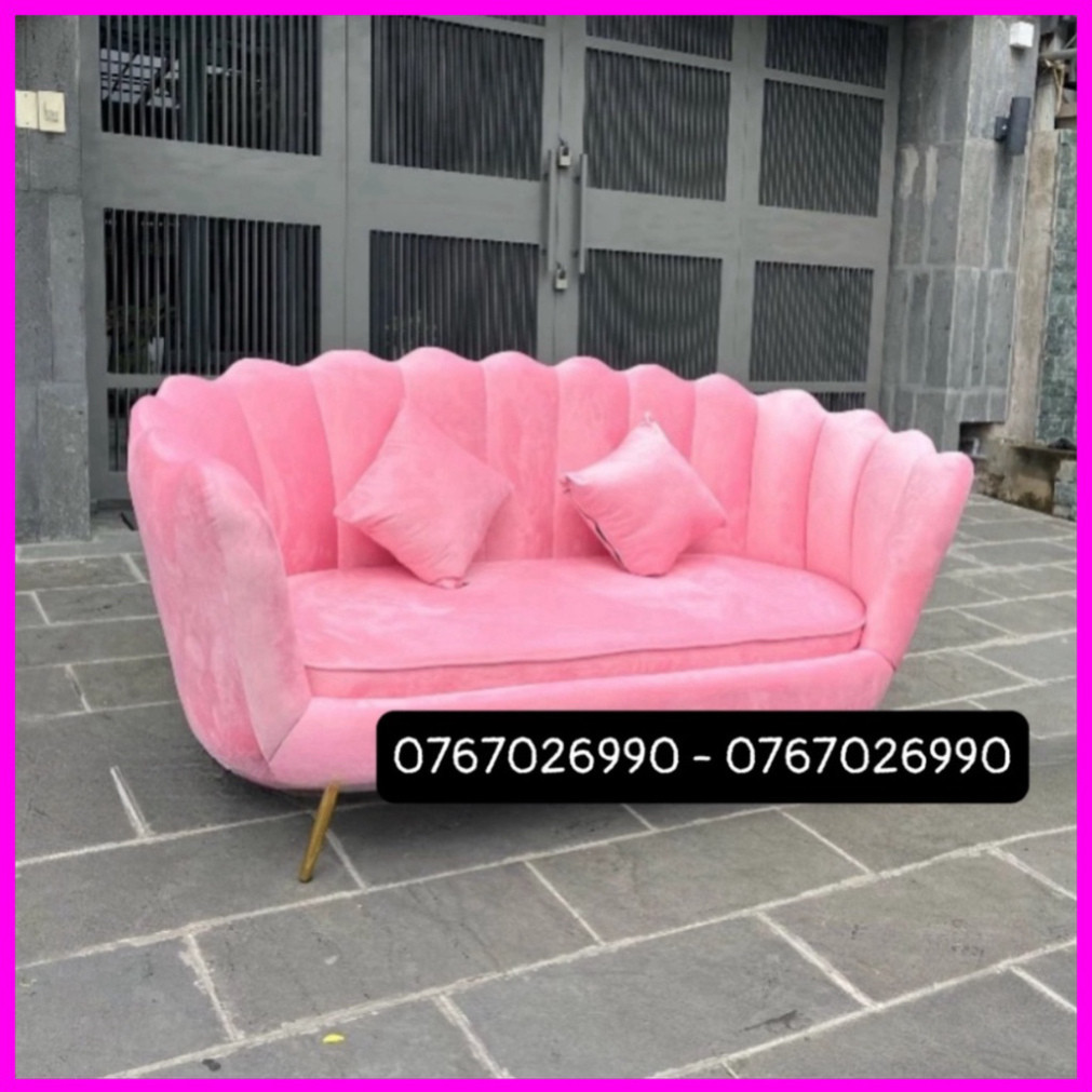 Ghế sofa vỏ sò thời thượng , ghế sò , sofa đặt spa - tiệm nail siêu xinh - làm màu theo đòi hỏi - bh 12 tháng