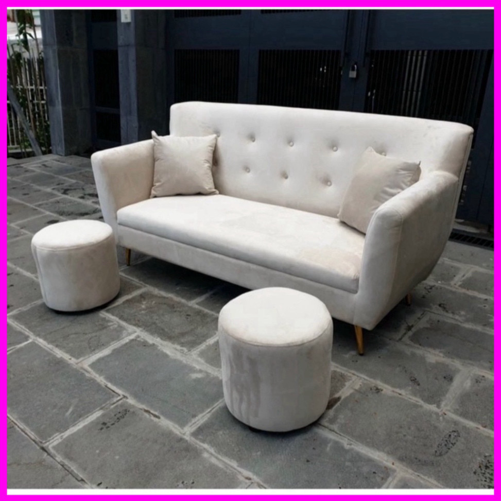 Combo sofa văng thuyền 1m70 da simili decor phòng tiếp khách - làm màu theo yc - bh 12 tháng | BigBuy360 - bigbuy360.vn