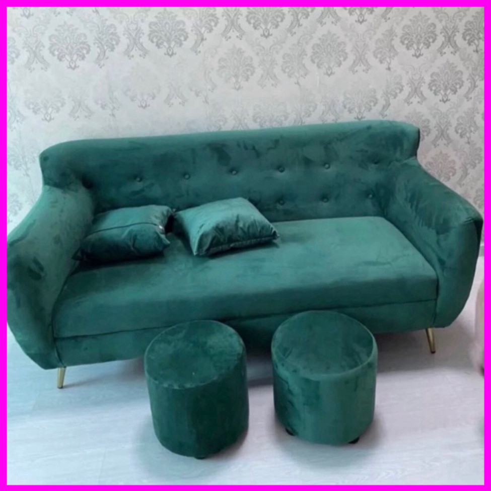 Combo sofa văng thuyền 1m70 da simili decor phòng tiếp khách - làm màu theo yc - bh 12 tháng | BigBuy360 - bigbuy360.vn