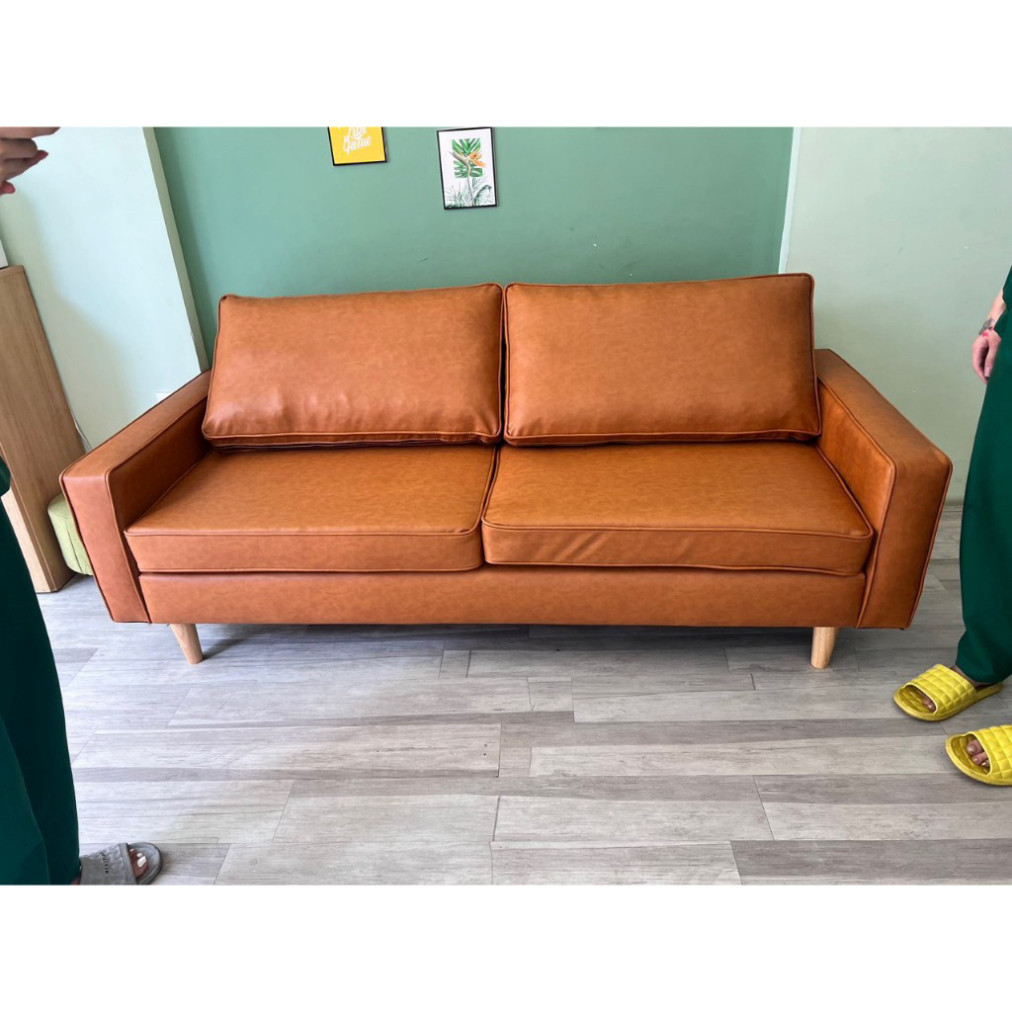 Bộ sofa da nâu, sofa da thời thượng đặt căn hộ -  BH 2 năm | BigBuy360 - bigbuy360.vn