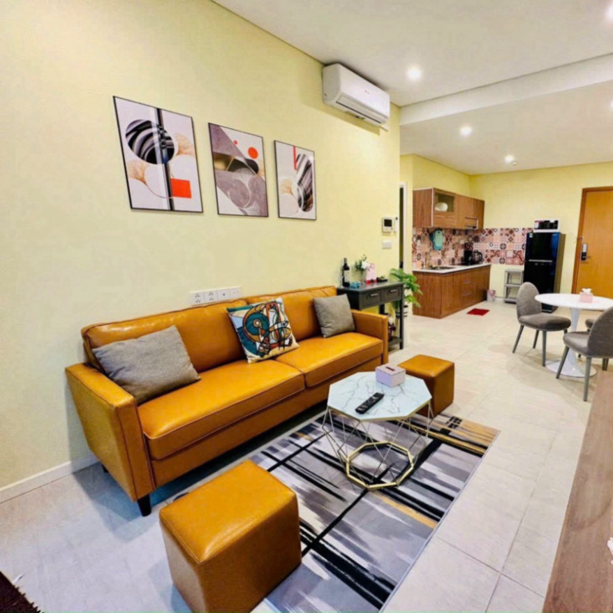 Bộ sofa da nâu, sofa da thời thượng đặt căn hộ -  BH 2 năm | BigBuy360 - bigbuy360.vn