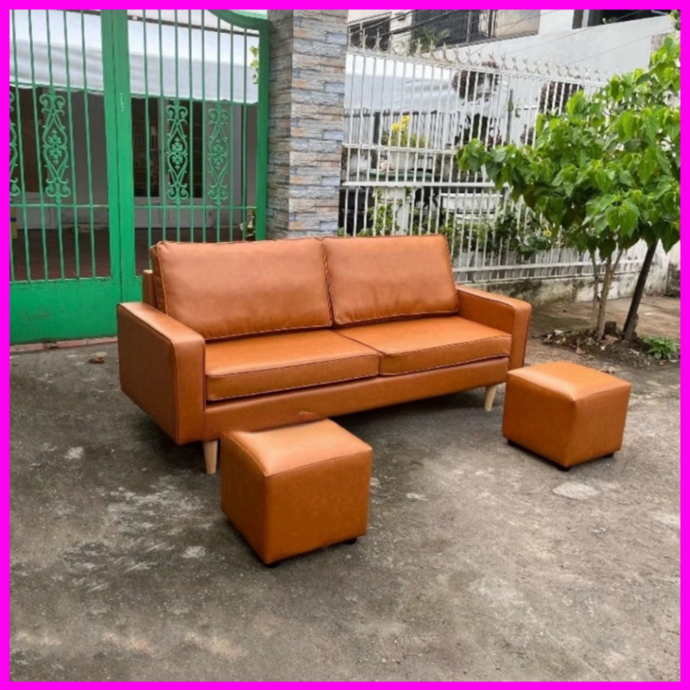 Combo sofa da simili siêu sang - sofa da tay vuông 1m80 đặt căn hộ - bh 12 tháng | BigBuy360 - bigbuy360.vn