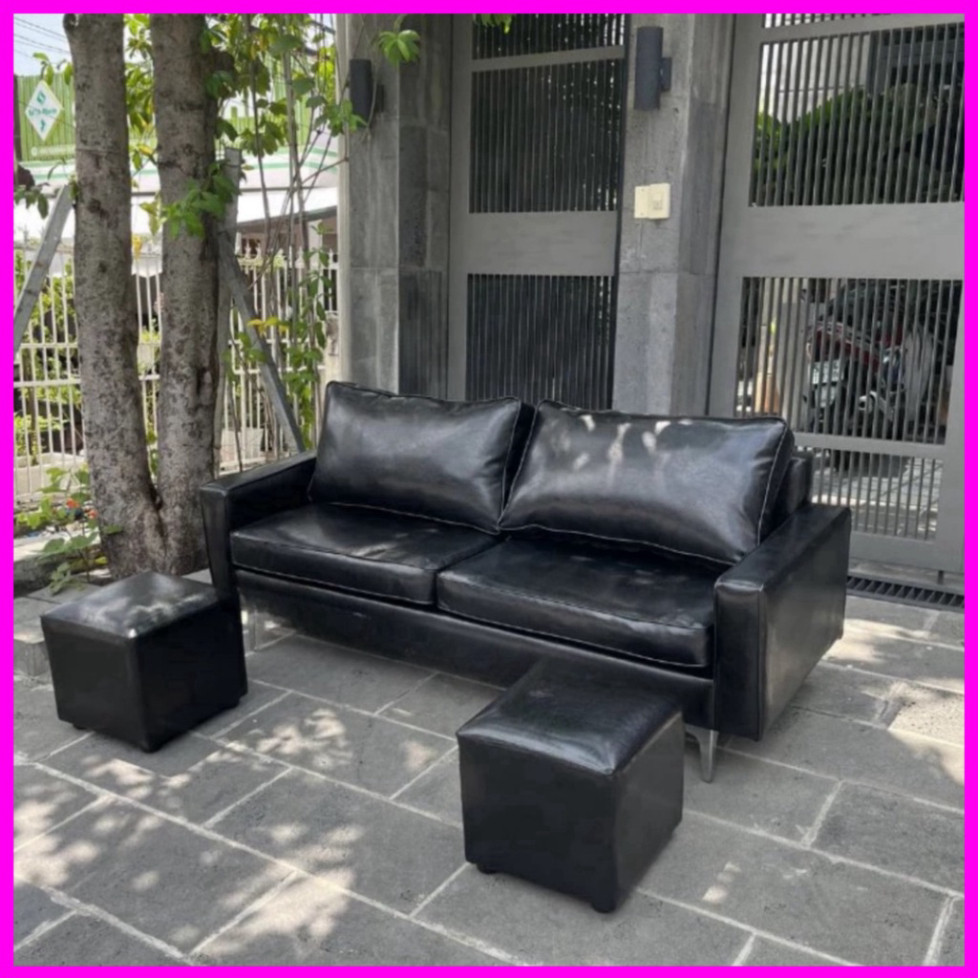 Combo sofa da simili siêu sang - sofa da tay vuông 1m80 đặt căn hộ - bh 12 tháng | BigBuy360 - bigbuy360.vn