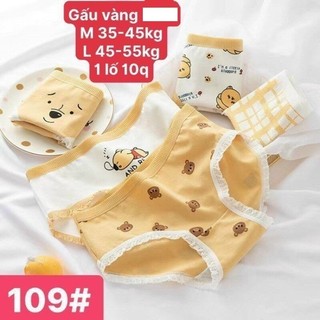 5 cái Quần lót gấu vàng