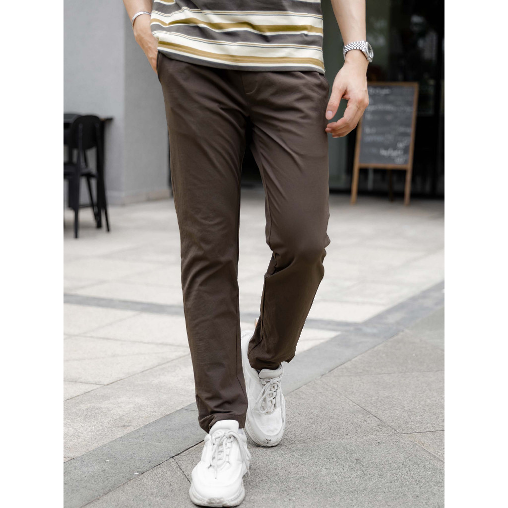 Quần Dài Nam Loop Drawstring, Chất Vải Dù Vân Caro Thoải Mái, QD0012, SOMEHOW