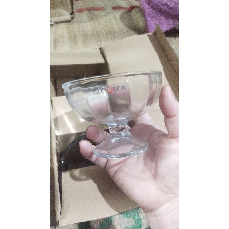 Bộ 6 ly cream cup thủy tinh - ly GLORECA ( hết hàng ocean)