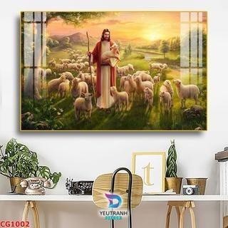 Tranh Công Giáo Kèm Khung/ Chúa Thương Xót/ Chúa Giêsu/ Đức Mẹ Maria,Gia Đình Thánh Gia Tranh Treo Tường Tráng Gương AM2