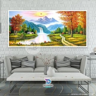 HS Tranh Phong Cảnh Treo Tường  Lối vào Cầu Thang Phòng Khách/ Ngủ/ Đại Sảnh Khách Sạn Hươu Nai Phú Quý