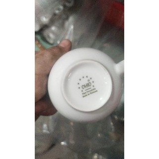 Ly sứ trắng OHIO - ly cafe sứ đẹp .