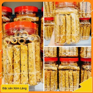 Bánh ống mè, Bánh cuốn giòn Quảng Ngãi Hộp 500gr - đặc sản xóm làng 76