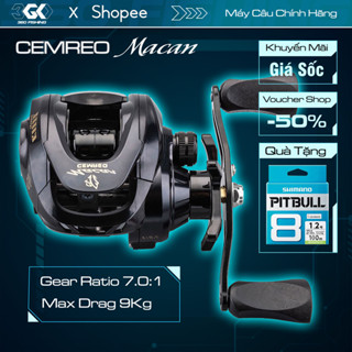 Máy Câu Ngang Cemreo Macan Máy Câu Lure Cao Cấp Tải Cá 8Kg