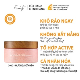  Smoothie tẩy da chết cơ thể Freshity 200g chiết xuất bơ dừa non cho làn da sáng sạch mềm mượt giảm sừng nang lông 