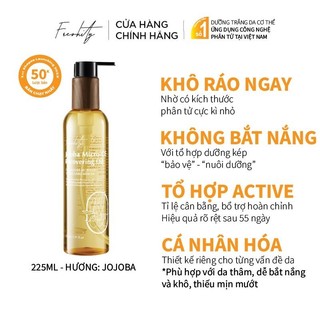 Dầu dưỡng Jojoba Freshity 225ml vi chất Vitamin CE làm sáng mềm bảo vệ da loại bỏ da sừng hóa thô ráp