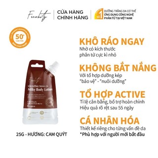  Sữa dưỡng trắng da Milky Body Lotion 25g dưỡng trắng sáng da cơ thể tối ưu 