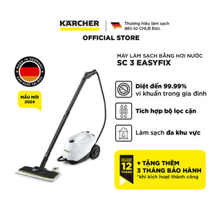 Máy làm sạch bằng hơi nước nóng Karcher SC 3 EasyFix diệt khuẩn hiệu quả