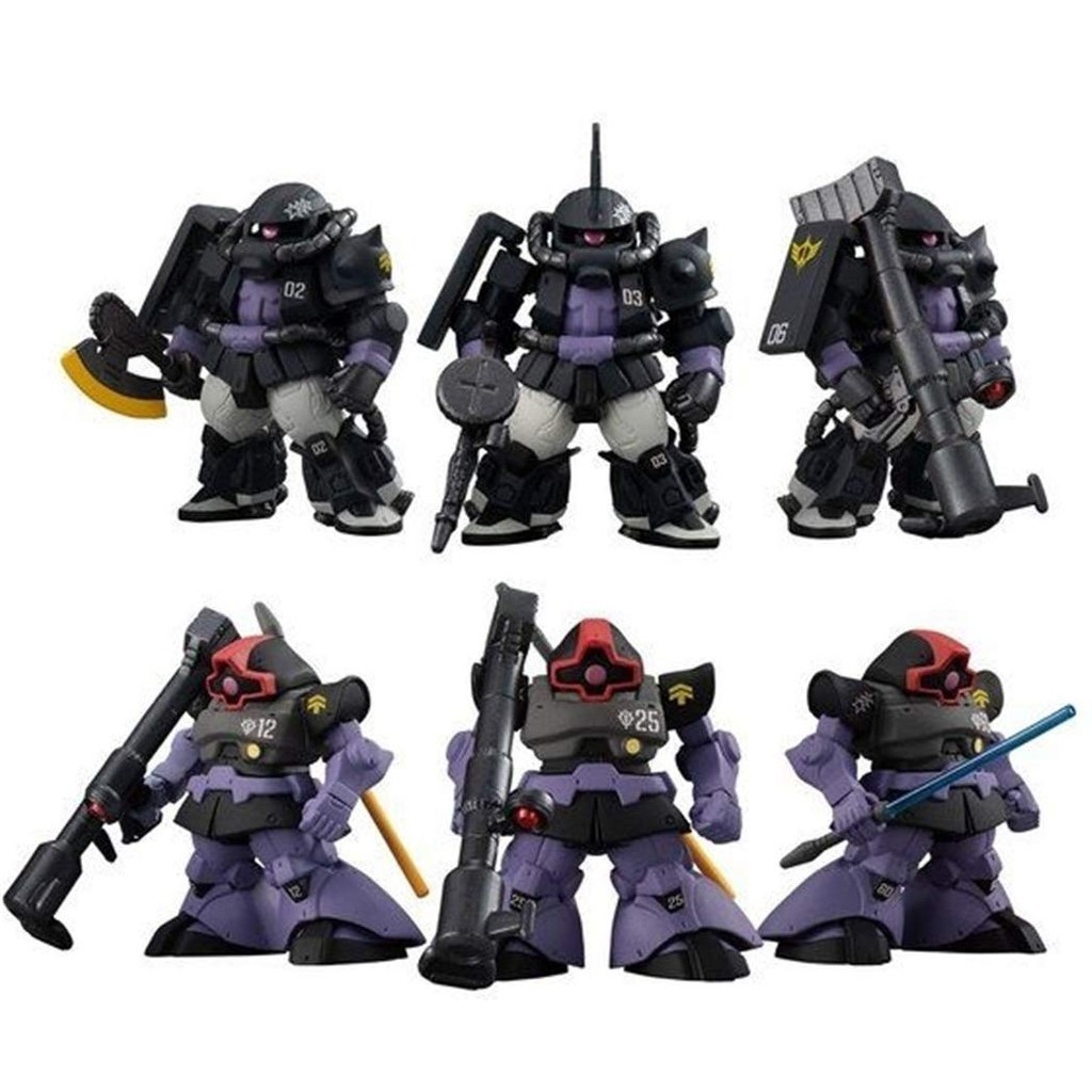 FW GUNDAM CONVERGE: Loại Zaku II &amp; Dom có ​​tính cơ động cao CORE Black Tri-Star 【Trực Tiếp Từ Nhật Bản】