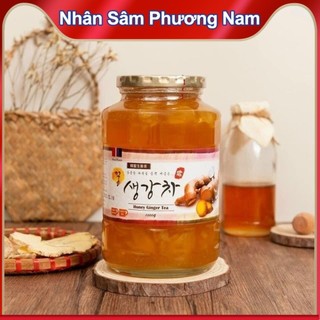 Mật ong gừng hàn quốc, lọ 1000g, giúp ngừa ho, làm ấm cơ thể - honey ginger tea masilraon - nhansamphuongnam