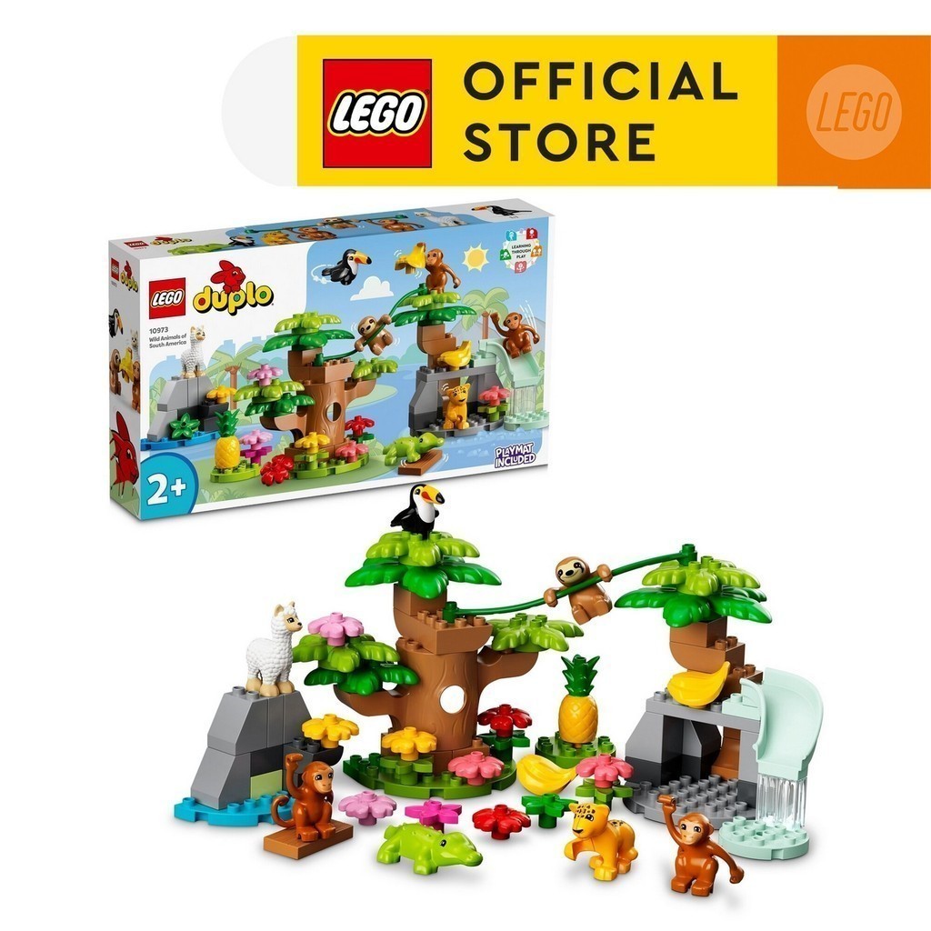 [LIFE2501A giảm 12% tối đa 100.000Đ] LEGO DUPLO 10973 Khám phá thế giới động vật Nam Mỹ (71 chi tiết)