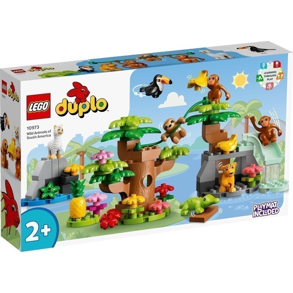 [LIFE2501A giảm 12% tối đa 100.000Đ] LEGO DUPLO 10973 Khám phá thế giới động vật Nam Mỹ (71 chi tiết)