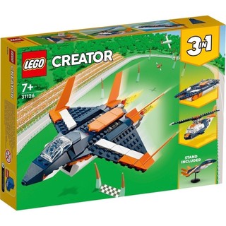 LEGO Creator 3in1 31126 Máy Bay Phản Lực Siêu Thanh (215 chi tiết)