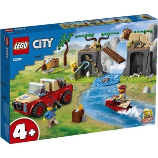 LEGO City 60301 Xe địa hình cứu hộ (157 chi tiết) Bộ gạch đồ chơi lắp ráp động vật cho trẻ em