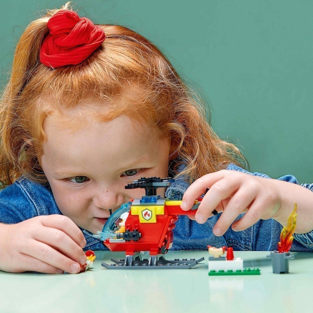 LEGO City 60318 Trực thăng cứu hỏa