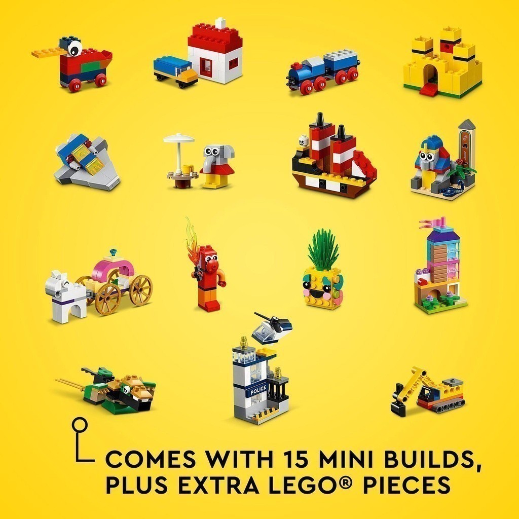  LEGO Classic 11021 Hộp gạch Classic sáng tạo phiên bản 90 năm (1100 chi tiết)