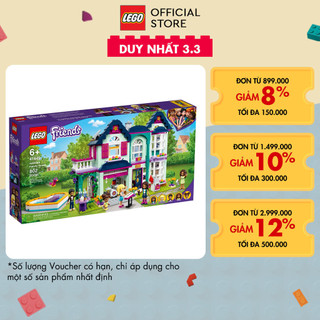 LEGO FRIENDS 41449 Biệt Thự Gia Đình Của Andrea ( 802 Chi tiết) Đồ chơi lắp ráp búp bê cho bé gái