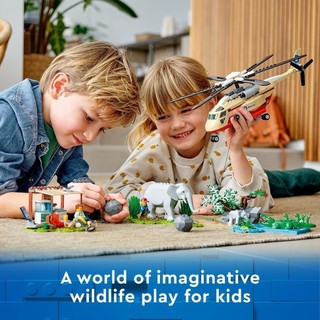  LEGO City 60302 Biệt đội cứu hộ động vật hoang dã (525 chi tiết) Bộ lắp ráp sáng tạo