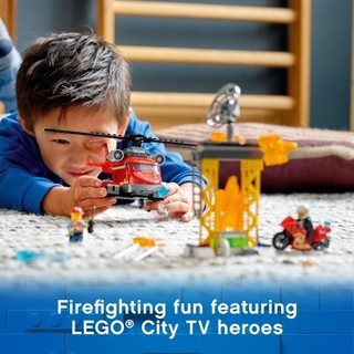 LEGO CITY 60281 Trực Thăng Cứu Hỏa ( 212 Chi tiết) Bộ gạch đồ chơi lắp ráp giao thông cho trẻ em